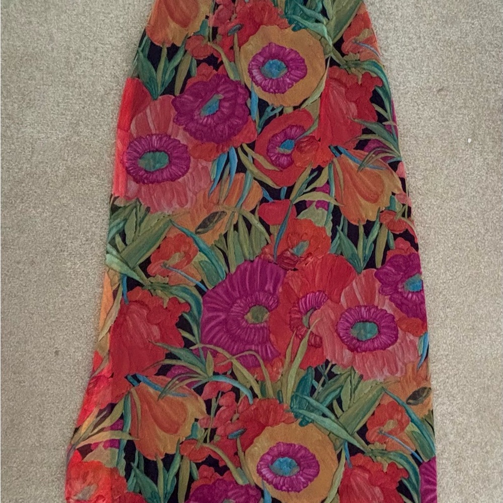 Vibrant Floral Maxi Skirt